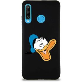 Printify Huawei P30 Lite Soft Premier Kapak Donald Duck-E Tasarımlı Silikon Cep Telefonu Kılıfı