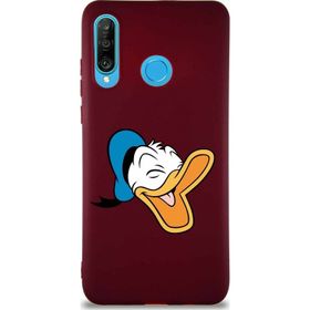 Printify Huawei P30 Lite Soft Premier Kapak Donald Duck-E Tasarımlı Silikon Cep Telefonu Kılıfı