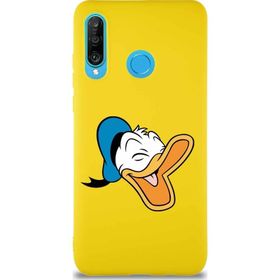 Printify Huawei P30 Lite Soft Premier Kapak Donald Duck-E Tasarımlı Silikon Cep Telefonu Kılıfı