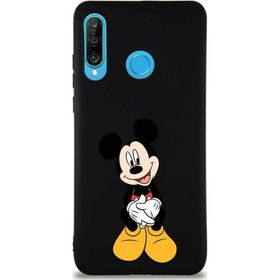 Printify Huawei P30 Lite Soft Premier Kapak Mickey Mouse-A Tasarımlı Silikon Cep Telefonu Kılıfı