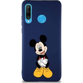 Printify Huawei P30 Lite Soft Premier Kapak Mickey Mouse-A Tasarımlı Silikon Cep Telefonu Kılıfı