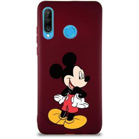Printify Huawei P30 Lite Soft Premier Kapak Mickey Mouse-D Tasarımlı Silikon Cep Telefonu Kılıfı