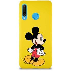 Printify Huawei P30 Lite Soft Premier Kapak Mickey Mouse-D Tasarımlı Silikon Cep Telefonu Kılıfı