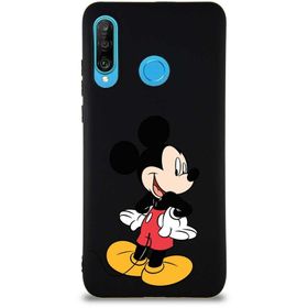 Printify Huawei P30 Lite Soft Premier Kapak Mickey Mouse-D Tasarımlı Silikon Cep Telefonu Kılıfı