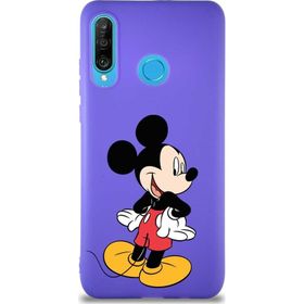 Printify Huawei P30 Lite Soft Premier Kapak Mickey Mouse-D Tasarımlı Silikon Cep Telefonu Kılıfı