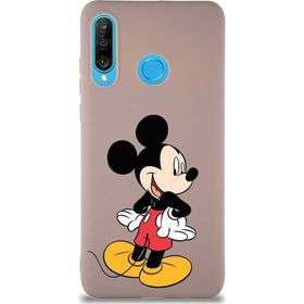 Printify Huawei P30 Lite Soft Premier Kapak Mickey Mouse-D Tasarımlı Silikon Cep Telefonu Kılıfı