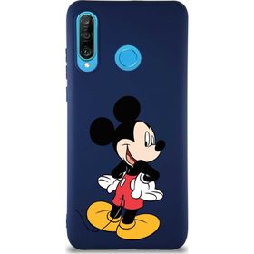 Printify Huawei P30 Lite Soft Premier Kapak Mickey Mouse-D Tasarımlı Silikon Cep Telefonu Kılıfı
