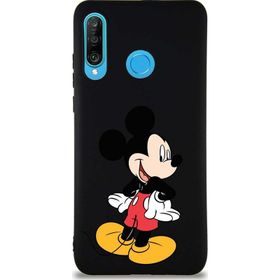 Printify Huawei P30 Lite Soft Premier Kapak Mickey Mouse-D Tasarımlı Silikon Cep Telefonu Kılıfı