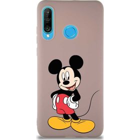Printify Huawei P30 Lite Soft Premier Kapak Mickey Mouse-E Tasarımlı Silikon Cep Telefonu Kılıfı