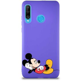 Printify Huawei P30 Lite Soft Premier Kapak Mickey Mouse-F Tasarımlı Silikon Cep Telefonu Kılıfı