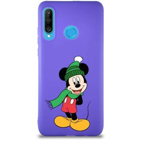 Printify Huawei P30 Lite Soft Premier Kapak Mickey Mouse-G Tasarımlı Silikon Cep Telefonu Kılıfı