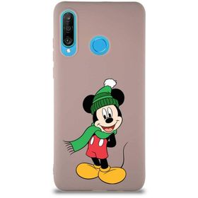 Printify Huawei P30 Lite Soft Premier Kapak Mickey Mouse-G Tasarımlı Silikon Cep Telefonu Kılıfı