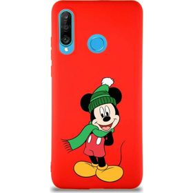 Printify Huawei P30 Lite Soft Premier Kapak Mickey Mouse-G Tasarımlı Silikon Cep Telefonu Kılıfı