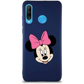 Printify Huawei P30 Lite Soft Premier Kapak Minnie Mouse-C Tasarımlı Silikon Cep Telefonu Kılıfı