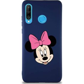 Printify Huawei P30 Lite Soft Premier Kapak Minnie Mouse-C Tasarımlı Silikon Cep Telefonu Kılıfı