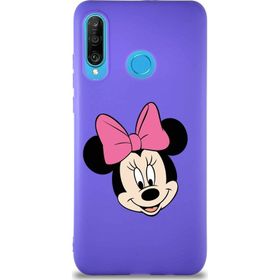 Printify Huawei P30 Lite Soft Premier Kapak Minnie Mouse-C Tasarımlı Silikon Cep Telefonu Kılıfı
