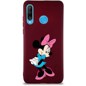 Printify Huawei P30 Lite Soft Premier Kapak Minnie Mouse-F Tasarımlı Silikon Cep Telefonu Kılıfı