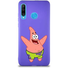 Printify Huawei P30 Lite Soft Premier Kapak Patrick Yıldız Tasarımlı Silikon Cep Telefonu Kılıfı