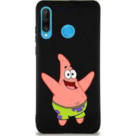 Printify Huawei P30 Lite Soft Premier Kapak Patrick Yıldız Tasarımlı Silikon Cep Telefonu Kılıfı