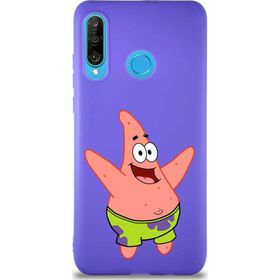 Printify Huawei P30 Lite Soft Premier Kapak Patrick Yıldız Tasarımlı Silikon Cep Telefonu Kılıfı