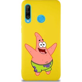 Printify Huawei P30 Lite Soft Premier Kapak Patrick Yıldız Tasarımlı Silikon Cep Telefonu Kılıfı