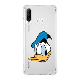 Printify Huawei P30 Lite Uyumlu Köşe Korumalı Antişok Kapak Donald Duck Tasarımlı Şeffaf Kılıf