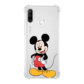 Printify Huawei P30 Lite Uyumlu Köşe Korumalı Antişok Kapak Mickey Mouse Tasarımlı Şeffaf Kılıf