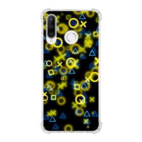 Printify Huawei P30 Lite Uyumlu Köşe Korumalı Antişok Kapak Semboller Tasarımlı Şeffaf Kılıf