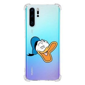 Printify Huawei P30 Pro Uyumlu Köşe Korumalı Antişok Kapak Donald Duck Tasarımlı Şeffaf Kılıf