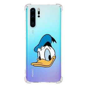 Printify Huawei P30 Pro Uyumlu Köşe Korumalı Antişok Kapak Donald Duck Tasarımlı Şeffaf Kılıf