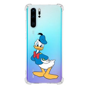 Printify Huawei P30 Pro Uyumlu Köşe Korumalı Antişok Kapak Donald Duck Tasarımlı Şeffaf Kılıf