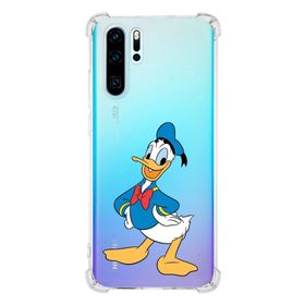 Printify Huawei P30 Pro Uyumlu Köşe Korumalı Antişok Kapak Donald Duck Tasarımlı Şeffaf Kılıf