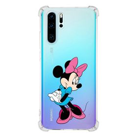 Printify Huawei P30 Pro Uyumlu Köşe Korumalı Antişok Kapak Minnie Mouse Tasarımlı Şeffaf Kılıf
