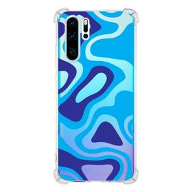 Printify Huawei P30 Pro Uyumlu Köşe Korumalı Antişok Kapak Renkli Desen Tasarımlı Şeffaf Kılıf
