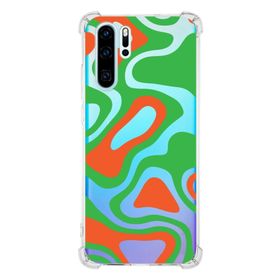 Printify Huawei P30 Pro Uyumlu Köşe Korumalı Antişok Kapak Renkli Desen Tasarımlı Şeffaf Kılıf