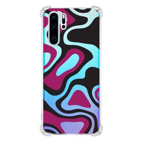 Printify Huawei P30 Pro Uyumlu Köşe Korumalı Antişok Kapak Renkli Desen Tasarımlı Şeffaf Kılıf