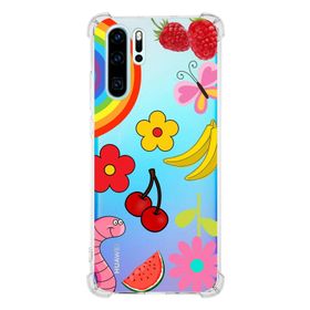 Printify Huawei P30 Pro Uyumlu Water Color 5 Baskılı Şeffaf Köşe Korumalı Antişok Kılıf