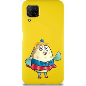 Printify Huawei P40 Lite Soft Premier Kapak Bayan Puff Tasarımlı Silikon Cep Telefonu Kılıfı