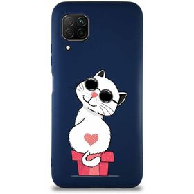 Printify Huawei P40 Lite Soft Premier Kapak Coolcat Tasarımlı Silikon Cep Telefonu Kılıfı