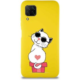 Printify Huawei P40 Lite Soft Premier Kapak Coolcat Tasarımlı Silikon Cep Telefonu Kılıfı