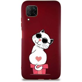 Printify Huawei P40 Lite Soft Premier Kapak Coolcat Tasarımlı Silikon Cep Telefonu Kılıfı