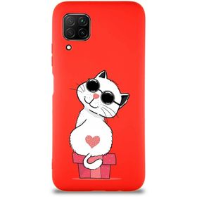 Printify Huawei P40 Lite Soft Premier Kapak Coolcat Tasarımlı Silikon Cep Telefonu Kılıfı