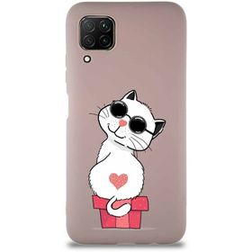 Printify Huawei P40 Lite Soft Premier Kapak Coolcat Tasarımlı Silikon Cep Telefonu Kılıfı