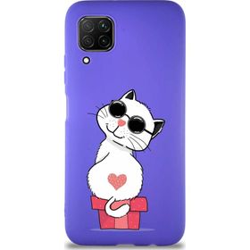 Printify Huawei P40 Lite Soft Premier Kapak Coolcat Tasarımlı Silikon Cep Telefonu Kılıfı