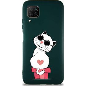 Printify Huawei P40 Lite Soft Premier Kapak Coolcat Tasarımlı Silikon Cep Telefonu Kılıfı