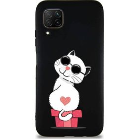 Printify Huawei P40 Lite Soft Premier Kapak Coolcat Tasarımlı Silikon Cep Telefonu Kılıfı