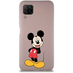 Printify Huawei P40 Lite Soft Premier Kapak Mickey Mouse-B Tasarımlı Silikon Cep Telefonu Kılıfı