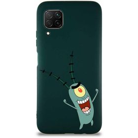 Printify Huawei P40 Lite Soft Premier Kapak Plankton Tasarımlı Silikon Cep Telefonu Kılıfı