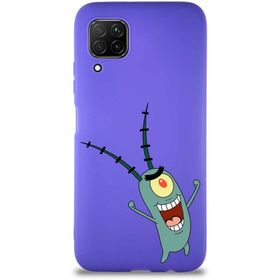 Printify Huawei P40 Lite Soft Premier Kapak Plankton Tasarımlı Silikon Cep Telefonu Kılıfı