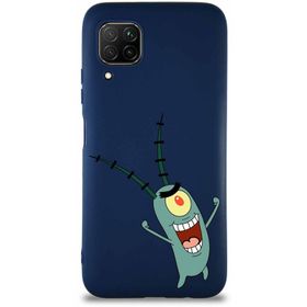 Printify Huawei P40 Lite Soft Premier Kapak Plankton Tasarımlı Silikon Cep Telefonu Kılıfı